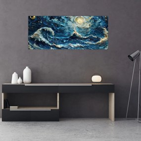 Obraz - Maľba oblohy a mora (120x50 cm)