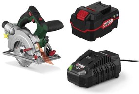 Parkside®  Aku ručná kotúčová píla Phksa 20-Li B3 + Akumulátor 20 V/4 Ah PAP 20 B3 + Nabíjačka akumulátora 20 V/4,5 A PLG 20 C3  (800010608)