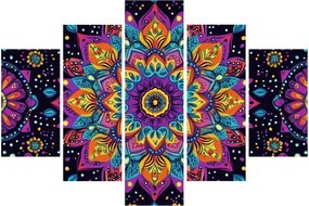 Obraz - Kaleidoskopická mandala (150x105 cm)