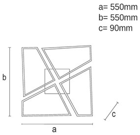 LED Stmievateľné stropné svietidlo LED/115W/230V 3000-6500K hnedá/čierna + DO