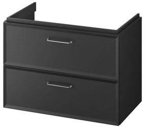 Cersanit S1017-003 - Závesná kúpeľňová skrinka pod umývadlo MILLE 80x45 cm čierna