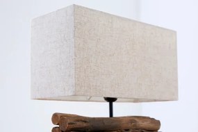 Stolová lampa 19477 Masív drevo/Bežová - Komfort-nábytok
