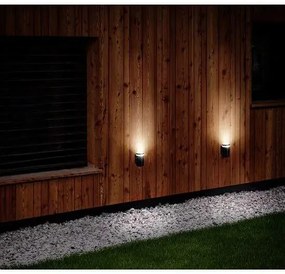 Solight LED vonkajšie nástenné osvetlenie Potenza, 1x GU10, čierne