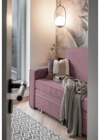 Ružová rozkladacia pohovka 168 cm Lucky Lucy - Miuform