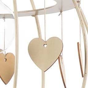 ONLI - Luster na lanku LEONILDE 1xE27/15W/230V béžová