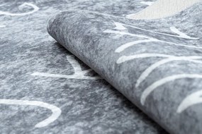 Dywany Łuszczów, Detský kusový koberec Junior 52106.801 Alphabet grey, 120x170, šedá, detská izba