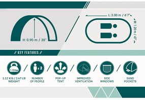 Plážový stan Bestway 68107