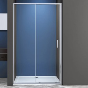 Novoterm Jednokrídlové posuvné sprchové dvere NV-Solid DS CHR 100, chróm/transparent - bez vaničky