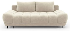 Béžová trojmiestna rozkladacia pohovka so zamatovým poťahom Windsor &amp; Co Sofas Cirrus