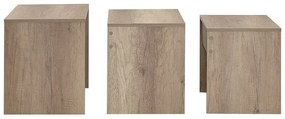 Skladací stôl SHP Light Walnut, 3 ks