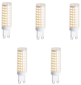 Sada 5 stmievateľných LED žiaroviek G9 5,5 W 500 lm 3000 K
