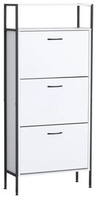 Botník TREDIS, 3 poschodia, biela