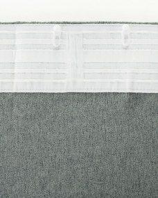 Záves BASIC s navliekacou riasiacou páskou 140x300 cm sivý denim 1 ks.