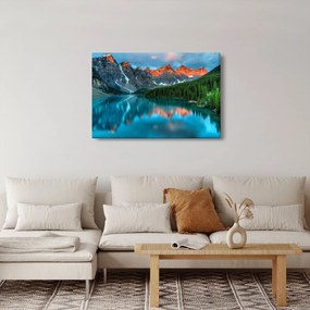 Obraz tyrkysového jazera (90x60 cm)