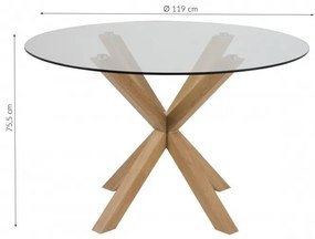 Jedálenský stôl Heaven hnedý