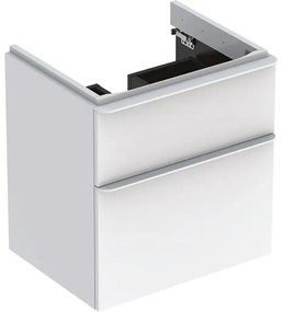 Kúpeľňová skrinka pod umývadlo Geberit Smyle Square 58,4x62x47 cm biela 500.352.00.1, 1 ks