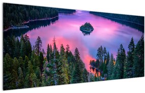 Obraz - Jazero Tahoe, Sierra Nevada, Kalifornia, USA (120x50 cm)