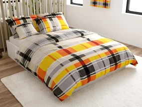 Obliečky z Renforcé bavlny ORANGE KUBE farebné Rozmer obliečky: 70 x 90 cm | 140 x 200 cm