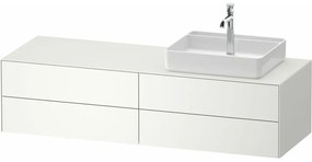 DURAVIT White Tulip závesná skrinka pod umývadlo na dosku (umývadlo vpravo), 4 zásuvky, 1600 x 550 x 408 mm, biela matná lakovaná, WT4867R36360000