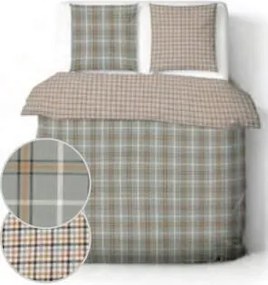 XXXLutz POSTEĽNÁ BIELIZEŇ, flanel, sivohnedá, sivozelená, 140/200 cm MISTRAL - Obliečky & plachty - 003591060601