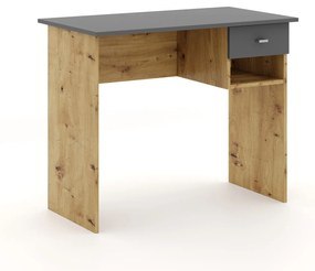 Písací stôl Colin 90 cm dub artisan/antracit