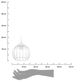 Stropné svietidlo New York Bubble 16 cm biele