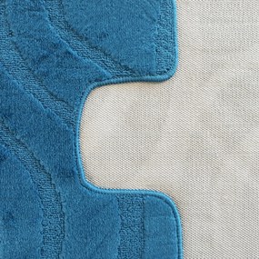 DY Kúpeľňová sada koberčekov s výrezom Symphony Ink Blue