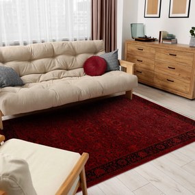 Dywany Łuszczów, Kusový koberec Orient 5125 vínový, 100x200, červená, kancelária