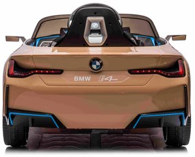 BMW i4 auto na batérie pre deti zlaté + diaľkové ovládanie