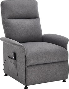 Elektrické relaxačné polohovateľné kreslo Catini ELYSIO tm. sivá