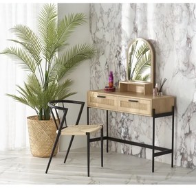 Toaletný stolík CARMEN 136x104 cm béžová/čierna