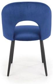 Jedálenská stolička K384 - granátová / čierna