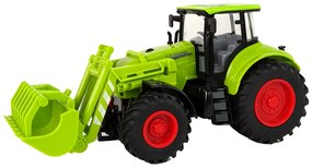 Lean Toys Zelený traktor s lyžicou na trecí pohon