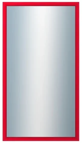 DANTIK - Zrkadlo v rámu, rozmer s rámom 50x90 cm z lišty BOX červená morená (1750)
