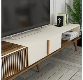 TV stolík/skrinka Tepeve (orech + krémová) . Vlastná spoľahlivá doprava až k Vám domov. 1095454