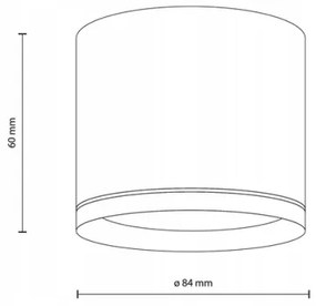 Bodové svietidlo VIVO 1xGX53/10W/230V 6 cm čierna