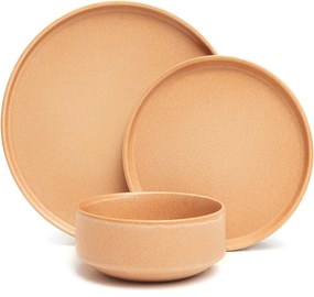 12-dielna súprava tehlovooranžového kameninového riadu Bonami Selection Malia