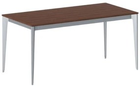 Kancelársky stôl PRIMO ACTION, sivostrieborná podnož, 1600 x 800 mm, čerešňa