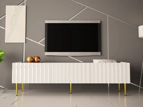 TV stolík 180 Brimono, Farby: čierna / čierny lesk
