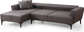 Rohová sedací souprava Hamlet 270 cm tmavě šedá levá