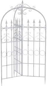 Mriežka na popínavé rastliny Flowton - starožitná biela