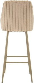 Krémové čalúnené barové stoličky v súprave 2 ks s podrúčkami (výška sedadla 78 cm) Alaska – Mauro Ferretti