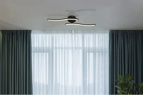 Globo 67178S - LED Prisadený luster TYLER LED/12W/230V čierna