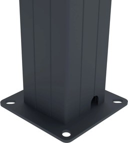 Bioklimatická pergola G21 Austin 3x3 m, antracitová hliníková