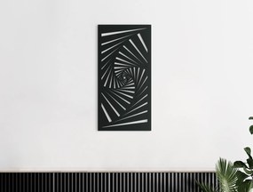 drevko Drevený obraz na stenu Ilúzia Rozmer obrazu: 44,5 x 22 cm, Farba dekorácie: Čierna