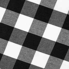 Bavlnená látka Olivia OL-004 Čierno-biela kocka veľká - šírka 150 cm