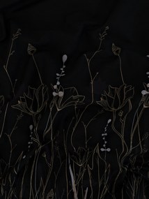 Francúzske bavlnené obliečky Renforcé - Aneta čierna