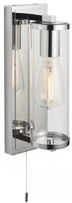 Endon 94074-Kúpeľňové nástenné svietidlo TAYLOR 1xE27/10W/230V IP44 lesklý chróm