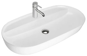 Mexen Adel, umývadlo na dosku 80x40x13,5 cm, biela lesklá, 22168000