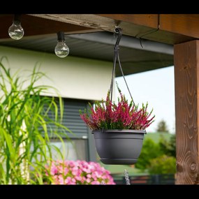 ZÁVESNÝ KVETINÁK MALTA 270 MM ANTRACIT*0395